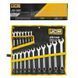Набір ключів комбінованих, 18 пр., 8-32 мм, на полотні JCB Tools JCB-5181P JCB-5181P фото 1