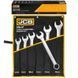 Набір ключів комбінованих, 6 пр., 33-50 мм, на полотні JCB Tools JCB-5061P JCB-5061P фото 1