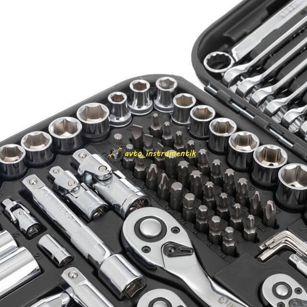 Набір інструментів 219 од., STORM, 1/2", 3/8", 1/4 ", Cr-V INTERTOOL ET-8219 ET-8219 фото