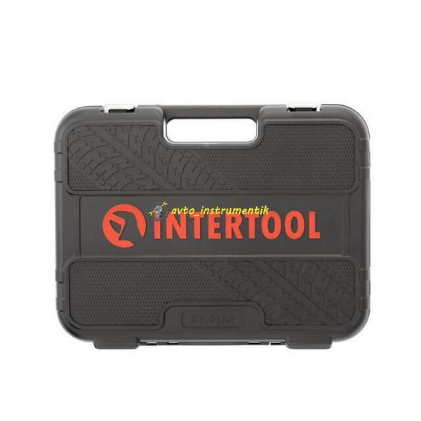Набір інструментів 156 од., STORM, 1/2", 3/8", 1/4", Cr-V INTERTOOL ET-8156 ET-8156 фото