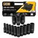 Набір головок ударних глибоких 1/2'' (6-гр.), 10-32 мм, 13 од. в кейсі JCB Tools JCB-4131-5MPB JCB-4131-5MPB фото 2
