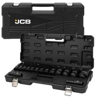 Набір головок ударних глибоких 1/2'' (6-гр.), 10-36 мм, 15 од. в кейсі JCB Tools JCB-4166D-5MPB JCB-4166D-5MPB фото