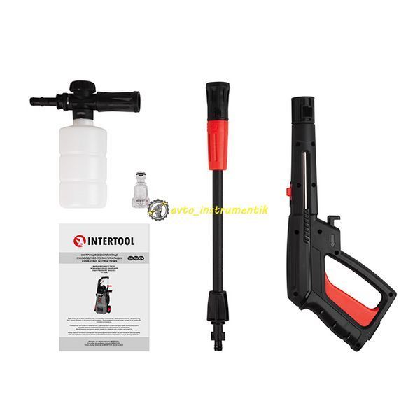 Мийка високого тиску, 2,0 кВт, 110-160 бар, 7 л/хв, шланг 5 м INTERTOOL DT-1518 DT-1518 фото