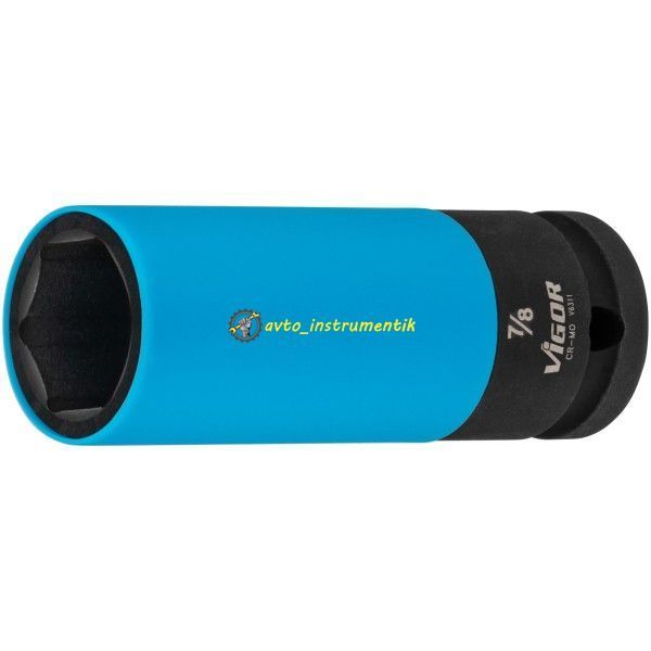 Набір головок ударних для литих дисків 1/2'' (6-гр.), 15-22,2 мм, 10 од., в кейсі Vigor V6312/10 V6312/10 фото