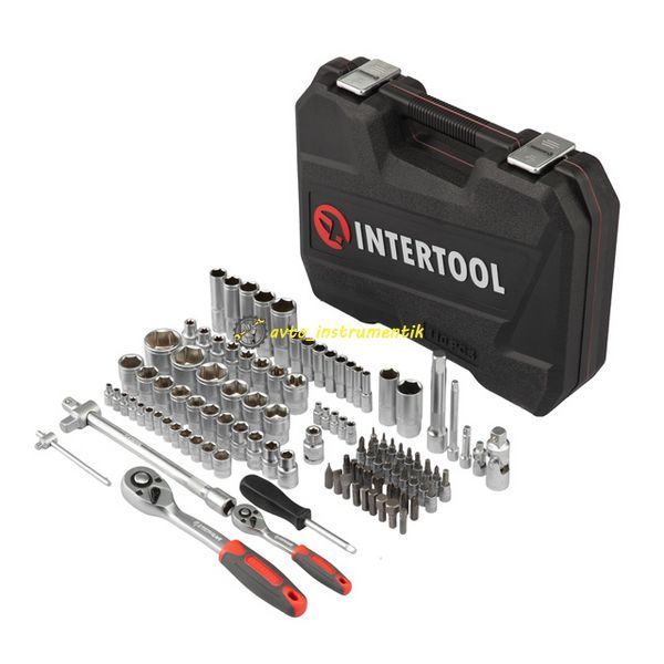 Набір інструментів 1/2", 1/4" 110 од. INTERTOOL ET-9108 ET-9108 фото