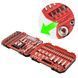 Набір інструментів 1/2", 1/4" 110 од. INTERTOOL ET-9108 ET-9108 фото 3