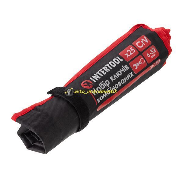 Набір комбінованих ключів 25 од., 6-32 мм, PROF, чохол INTERTOOL XT-1526 XT-1526 фото